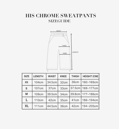 HIS CHROME SWEATPANTS